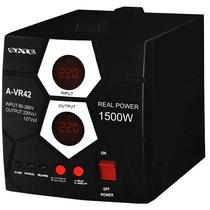 Estabilizador de Energia Satellite A-VR42 de 1500WATTS Bivolt -Preto/Prata