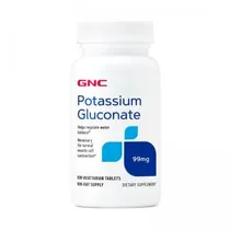 Potassium Gluconate 99MG GNC 100 Cápsulas Vegetariana