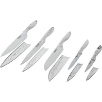 Jogo de Facas Cuisinart C55-10CFWS Revestidos de Cerâmica Advantage Faux Wood - 10 Peças