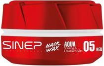 Gel para Cabelo Sinep Professional Aqua Wax Ultra Holding Effect 05 Red - 150ML