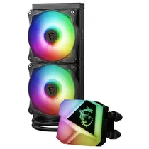 Cooler Cpu Water MSI Mag Coreliquid C240 306-7ZW2R11-813 Liquid, Argb, Preto, 360MM, Intel 115X/ 1200/ 1366/ 1700/ 1851, AMD AM2+/ AM3+/ AM4/ AM5/ FM1/ FM2+