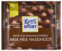 Chocolate Ritter Sport Leite com Avelãs 100G