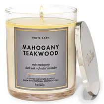 Vela Perfumada Bath And Body Mahogany Teakwood - 227G