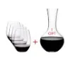 Riedel Set Copa O Cabernet X 4 + Decantador Vidrio/Cristal s/C