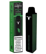 Vape Descartável Ignite V15 / 1500 Puff / 5% Nicotina - Maçã Verde, Pêssego e Kiwi