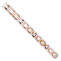 Bola Decorativa de Natal Champagne 5 CM com 12 PCS