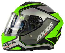 Capacete para Moto Axxis Hawk Judge B3 - Tamanho M (57-58) - Verde/ Preto