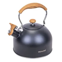 Chaleira de 2.5 Litros Inox - Preta