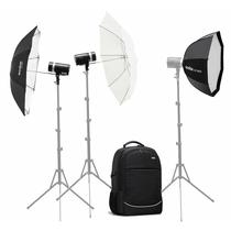 Kit Flash Godox AD300 Pro Dual com Octa Softbox