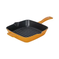 SartéN Grill de Hierro Fundido Lava LVPGT2020K0O 1L 20 CM Naranja