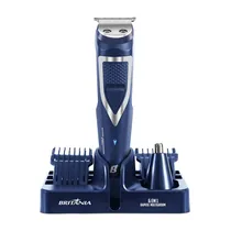 Máquina de Cortar Cabelo Britânia BAPE01 Multigroom 6 Em 1 - 5W - Recarregável - Bivolt - Azul