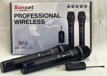 Microfone Sunset s/fio c/2MIC W-2