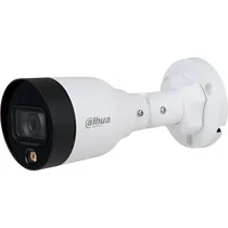 Câmera de Vigilância IP Dahua Bullet DH-IPC-HFW1239S1-A-LED-S6 Full Color 2MP - Branco