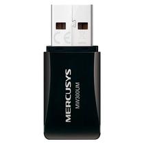 Adaptador Mercusys USB Wifi MW300UM / 300MBPS 2.4GHZ - Preto