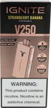 Vape Descartavel Ignite V250 Strawberry Banana 25000 Puffs Rose