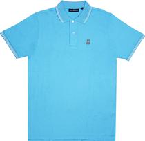 Outlet Camiseta Polo Psycho Bunny B6K136B200 Masculina - Azul Ceu