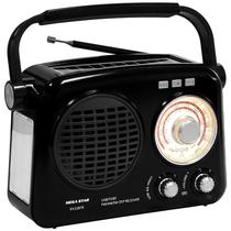 Radio Portatil Megastar RX32BTN com USB/Micro SD/Bluetooth - Preto