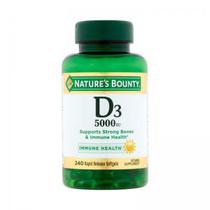 Vitamina D3 5000IU Natures Bounty 240 Softgels