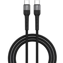 Cabo 4LIFE FLT2CC601B USB-C para USB-C 60 W - Preto 1 Metro