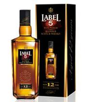 Whisky Label 5 Blend 12 Anos c/ Caja 750ML