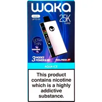 Vape Descartável Waka KA25 25000 Puffs 5% Nicotina - Aqua Ice