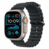 Apple Watch Ultra 2 MYT03LW/A Celular + GPS Caixa Titanio Natural 49MM - Oceano Preto