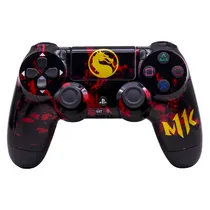 Controle Sem Fio Dualshock 4 para Playstation 4 (PS4) Recarregável Wireless - Vermelho Mortal Kombat