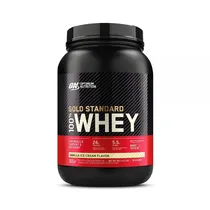 Optimum Nutrition Gold Standard Whey Vainilla Ice Ctream 29 Servicios Plastico Negro