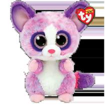 TY Peluches TY Beanie Boos Becca Lemur Rosado R Tela Poliester 3 Anos+ Multicolor