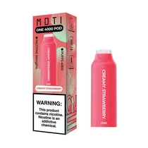 Pod Descartável Moti One 4000 Puffs Creamy Strawberry (Refil)