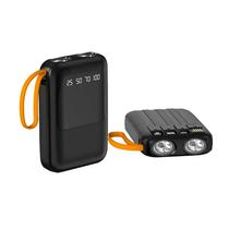 Ecopower Cargador Portatil EP-C815 12000MAH c/Linterna Negro