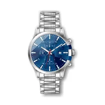 Relógio Analógico Masculino Daniel Klein Exclusive DK.1.12388-2 - Prata e Azul