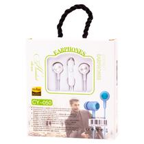 Fone de Ouvido com Fio CY-050 Earphone Extra Bass Aux 3.5MM - Branco