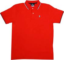 Outlet Camiseta Polo Psycho Bunny B6K575 Masculina - Red Spice