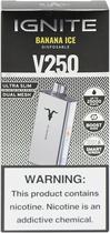 Vape Descartavel Ignite V250 Banana Ice 25000 Puffs Silver