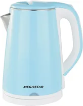 Chaleira Elétrica Mega Star TM-8902A 1.8L 1500W 220V/50-60HZ Azul