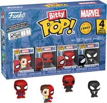 Bonecos P.Parker.Spiderman/Superior Spiderman/Spiderman Symbiote - Marvel Funko Bitty Pop!