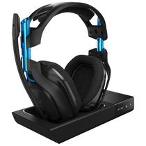 Fone de Ouvido Sem Fio Logitech Astro A50 + Base Playstation - Preto