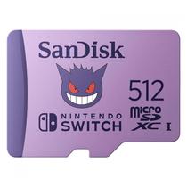 Cartao de Memoria Micro SD Sandisk Pokemon Nintendo Switch 512GB 100MBS - SDSQXAO-512G-GN6ZK