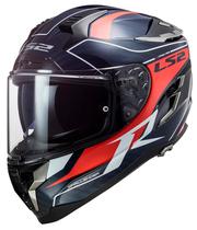 Capacete para Moto LS2 Challenger Carbon GT FF327 - Tamanho XXL (63-64) - Preto/Vermelho