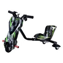 Moto Triciclo Eletrico Interbras Swift N36 / 8" / com Bluetooth / LED / 350W - Verde/ Preto