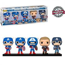 Funko Pop Marvel Captain America Through The Ages 5PACK 55482