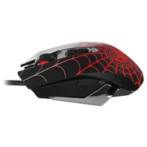 Mouse Gamer Xtech Edição Spider-Man XTM-M520SM Wireless 2400 Dpi com 7 Botões - Preto