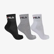 Fila Ropas Media Tripack LS330037-2257 Caño Medio (T)M Blanco/Negro/Merge