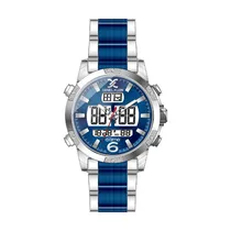 Relógio Digital Masculino Daniel Klein D:Time DK.1.12437-3 - Prata e Azul