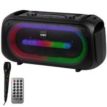 Caixa de Som Coby CY3362-263 35.000 Watts P.M.P.O com Bluetooth e USB Bivolt - Preta