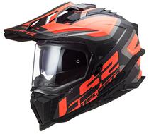 Capacete para Moto LS2 Sport Explorer MX701 - Tamanho XXL (63-64) - Laranja/ Preto