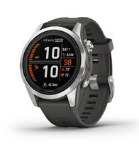 Garmin Relogio Fenix 7S Pro Solar Silver Graphite 010-02776-01