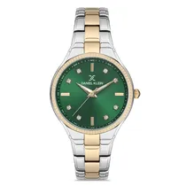Relógio Analógico Feminino Daniel Klein DK.1.12714-5 Premium Ladies / Pulseira de Aço Inoxidável - Prata/Dourado
