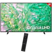 Smart TV LED 85" Samsung Crystal Uhd UN85DU8000P 4K Ultra HD Tizen Wi-Fi/Bluetooth com Conversor Digital (Inglês/Espanhol)